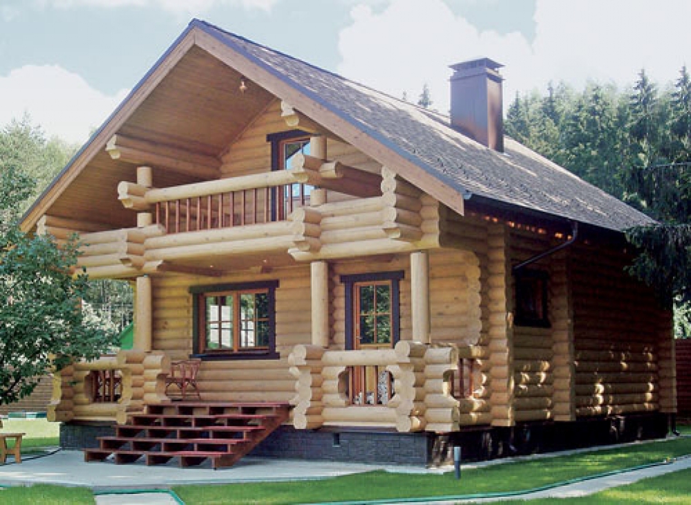 Проекты деревянных домов из бревна фото